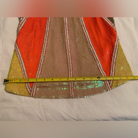 All Saints Sequin Jada Geometric Sequins Top - Picture 6 of 10
